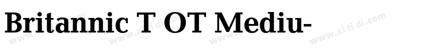 Britannic T OT Mediu字体转换